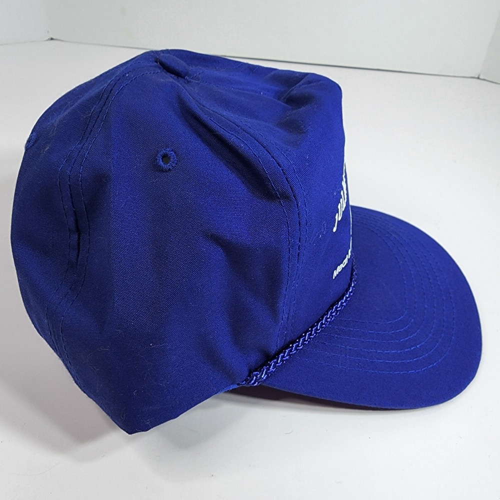 Vintage Cameo "Juliaetta & Troy Markets Meat & Wild Game" Snapback Hat Rope Cap - Picture 7 of 12